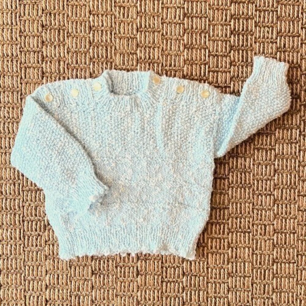 Vintage Hand Knit Baby Sweater 3-6 months